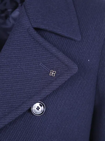 Tagliatore Double-breasted Casual Jacket In Blue