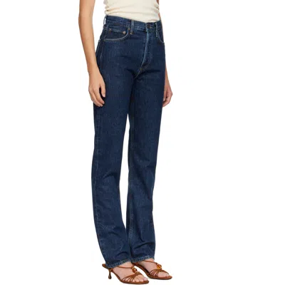 Agolde Kelly High-rise Straight Jeans In Blue
