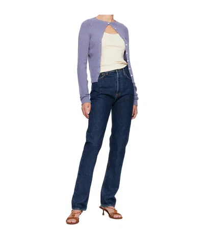 Agolde Kelly High-rise Straight Jeans In Blue