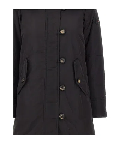 Peuterey Long-sleeved Down Jacket In Black