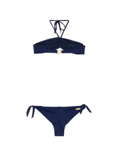 Balmain Embellished Bikini In Blue