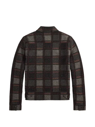Rrl Raston Checked Wool Jacket In Multi