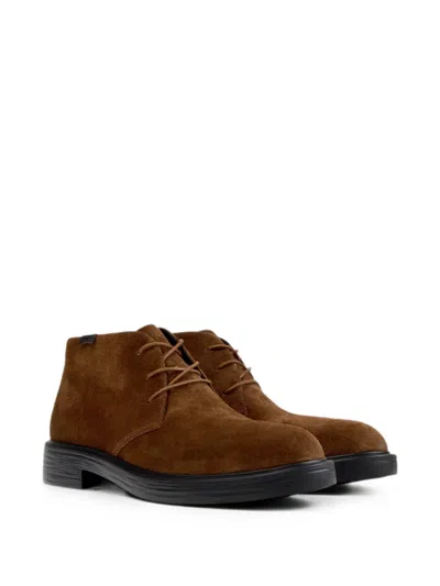 Camper Dean Suede Ankle Boots In Brown