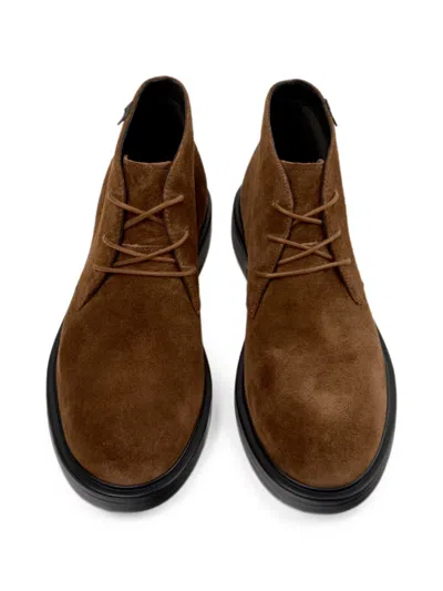 Camper Dean Suede Ankle Boots In Brown