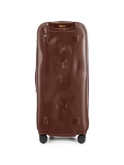 Crash Baggage Large Trunk Dented-effect Suitcase In Brown