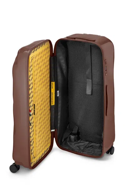 Crash Baggage Large Trunk Dented-effect Suitcase In Brown