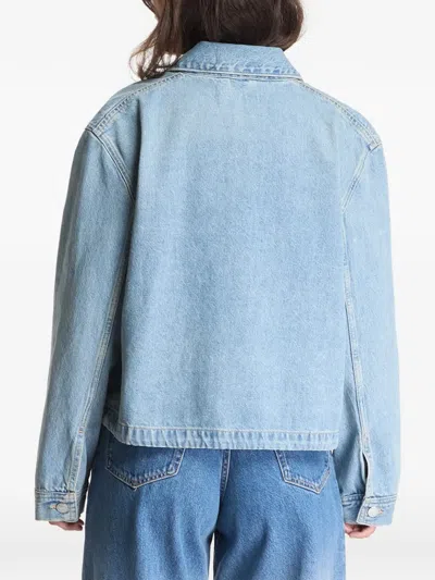 Samsoe & Samsoe Drawstring-hem Jacket In Blue