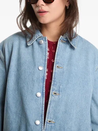 Samsoe & Samsoe Drawstring-hem Jacket In Blue