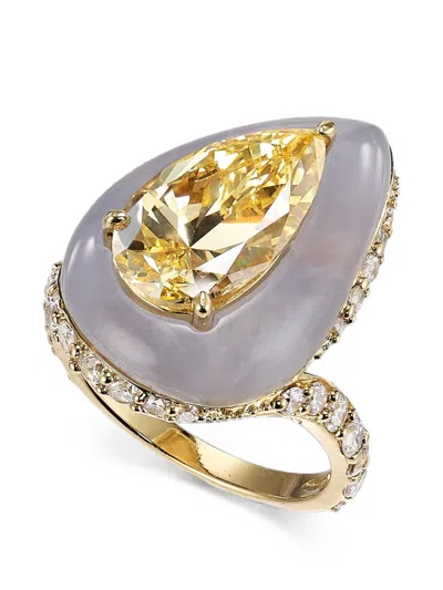 Anabela Chan Elixir Chalcedony Ring In White