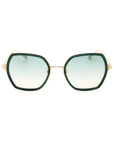 Chopard Geometric-frame Sunglasses In Yellow