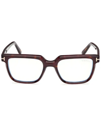 Tom Ford Men's 53mm Blue Light-blocking Optical Frames In Brown
