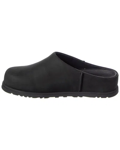 Ugg Slip-on Sabot Shoes With Rounded Toe And Matte Finish In Black