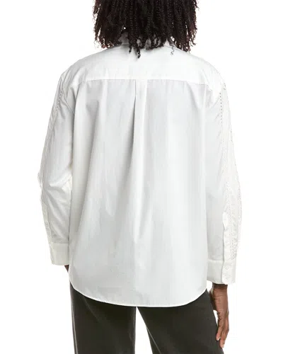 Max Mara Weekend  Elmi Lace Work Blouse In White