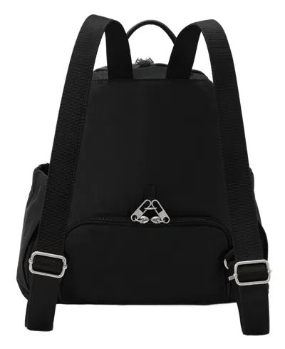 Baggallini Journey Anti-theft Small Backpack Messenger In Black