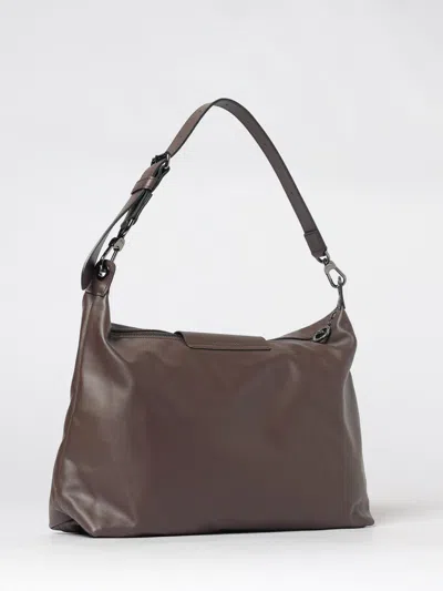 Longchamp Le Pliage Xtra Medium Leather Hobo In Brown