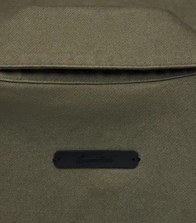Essentials Long-sleeve Casual Jacket In Green