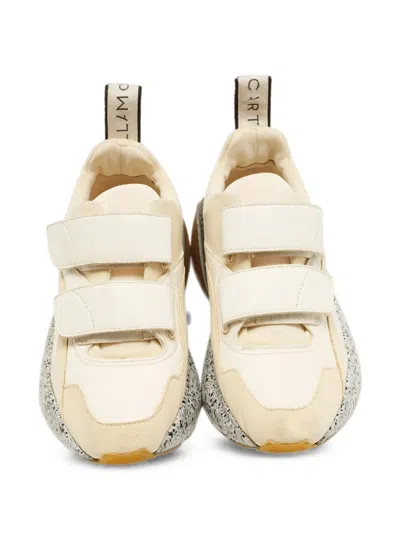 Pre-owned Stella Mccartney Eclypse Touch-strap Sneakers In Neutrals
