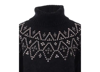 Alpha Studio Turtleneck Sweater In Blue