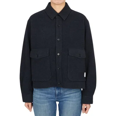 Nanamica Collared Jacket In Black