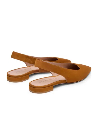 Stuart Weitzman Stassi Pointed-toe Slingback Pumps In Brown