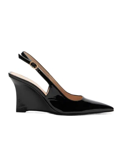 Stuart Weitzman Pointed-toe High-heeled Sandals In Black