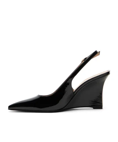 Stuart Weitzman Pointed-toe High-heeled Sandals In Black