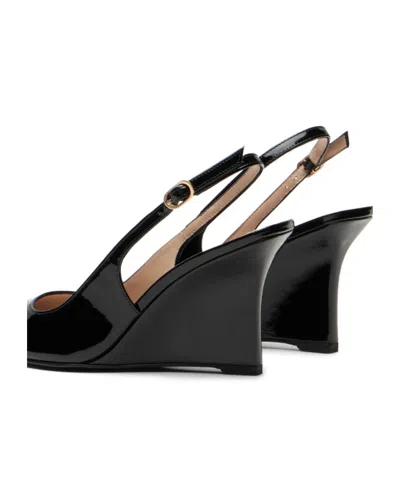 Stuart Weitzman Pointed-toe High-heeled Sandals In Black