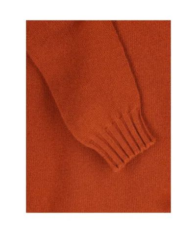Tagliatore Button-placket Spread-collar Sweater In Red