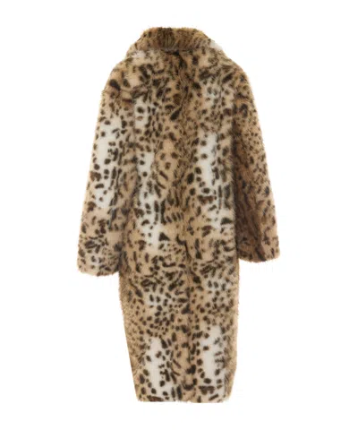 Sword 6.6.44 Leopard-print Coat In Brown