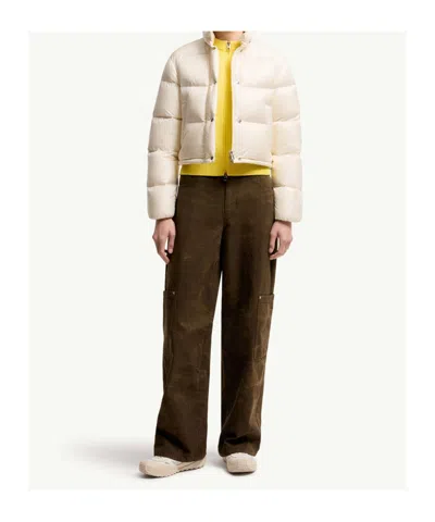 Moncler Tepice Short Down Jacket In White