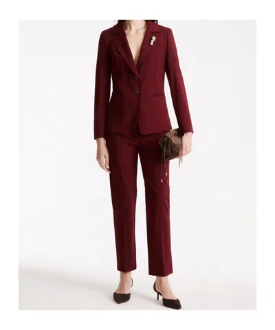 Marella Single-breasted Blazer In Brown