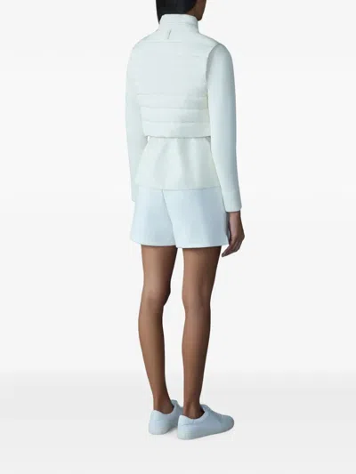 Mackage Priscilla Quilted-panel Jacket In Blue