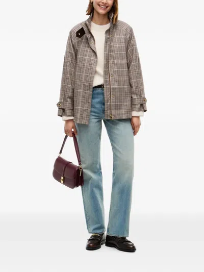 Tommy Hilfiger Check-pattern Storm-flap Jacket In Multi