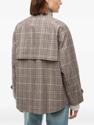 Tommy Hilfiger Check-pattern Storm-flap Jacket In Multi