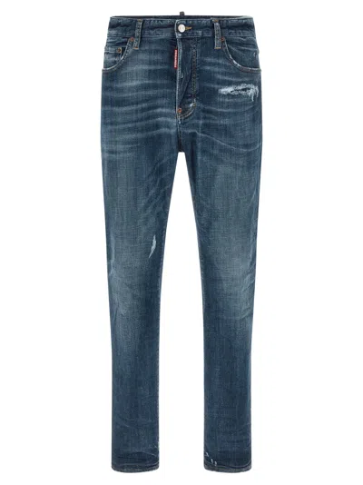 Dsquared2 Stonewashed-effect Straight Jeans In Blue