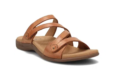 Taos Double U Slide Sandal In Brown