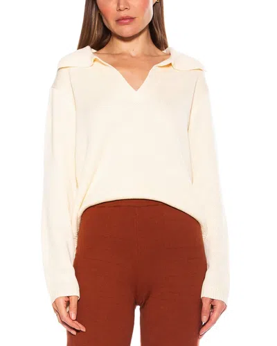 Alexia Admor Evander Retro Collared Sweater In Neutral
