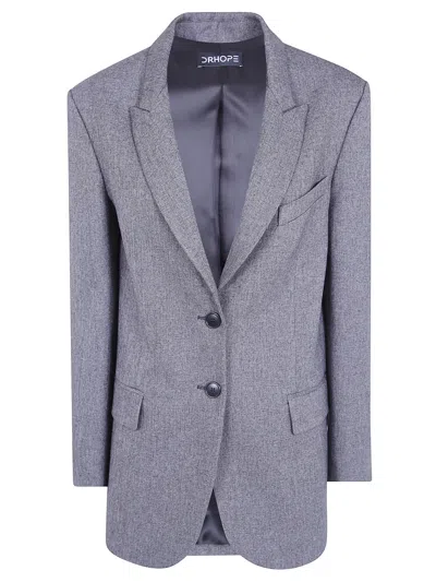 Drhope Single-breasted Blazer Jacket In Blue