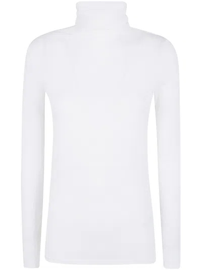 Antonelli Roll-neck Long-sleeve Turtleneck In White