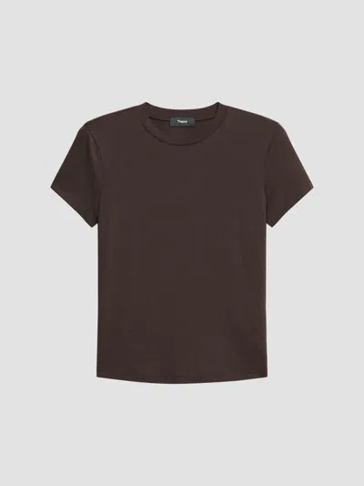 Theory Tiny Tee Cacao In Brown