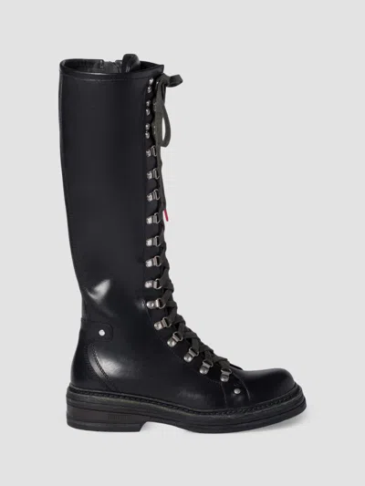 Miu Miu 레더 부츠 In Black