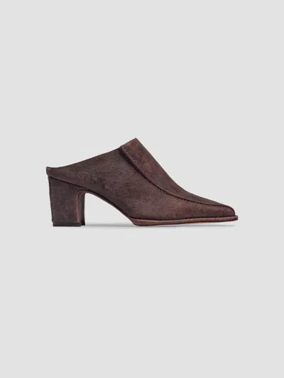 Bernardo 65mm Brynn Leather Mules In Brown