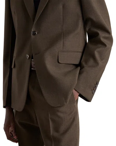Prada Single-breasted Wool Suit In Brown