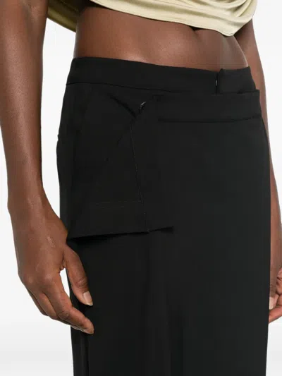Le Sully Studio Layered-panel Tailored Trousers In Black