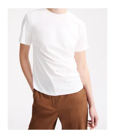 Marella Asymmetric Hem T-shirt In White