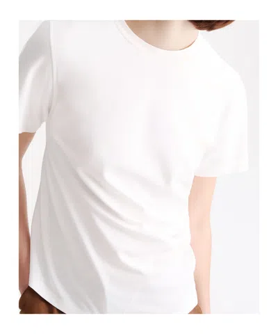 Marella Asymmetric Hem T-shirt In White