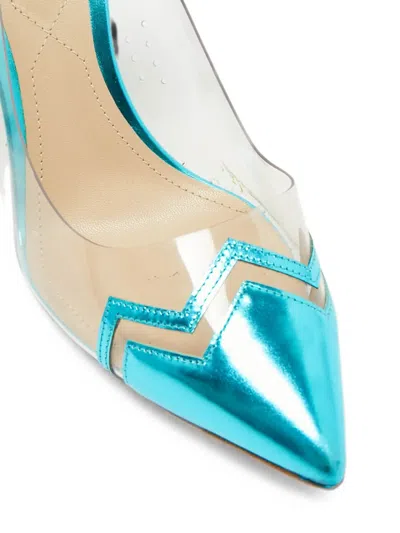 Pre-owned Nicholas Kirkwood Chevron-pattern Pumps In Blue
