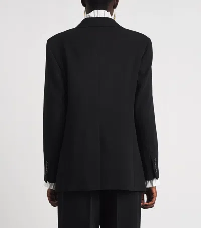 Max Mara Wool Single-breasted Blazer In Black
