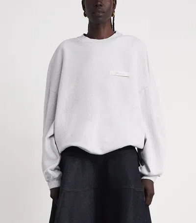 Jacquemus Cotton Logo Sweatshirt In Multi