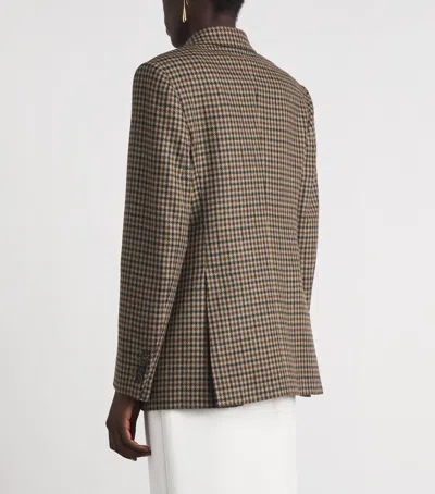 Max Mara Virgin Wool Blazer In Beige